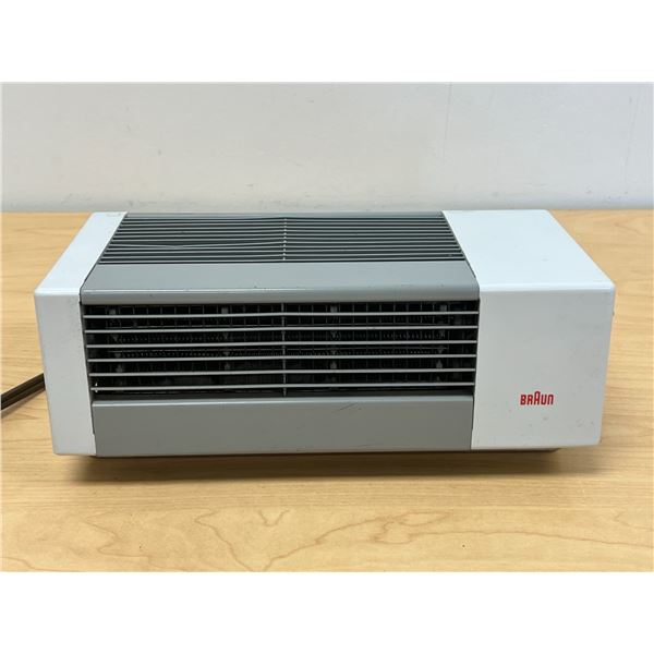 Mid Century Braun H2U W. Germany Heater / Fan - Works (approx: 10.5x5.25  & 3.25 T)