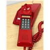 Image 2 : Red Northern Electric Contempra Push Button Telephone Phone - not tested, see photos.