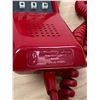 Image 3 : Red Northern Electric Contempra Push Button Telephone Phone - not tested, see photos.