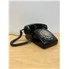 Image 3 : Vintage Black Rotary Dial Telephone Phone - dial spins nice - not tested, see photos