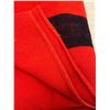 Image 4 : Red 4 Point Wool Blanket - Tag came off - Approx: 88x72"