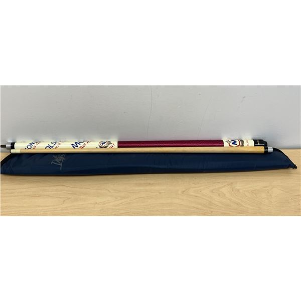 Mr. Billiard Molson Breweries Beer Advertising Pool Cue 19 oz w/soft case