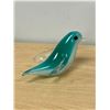 Image 2 : 4 Figural Art Glass Paperweights - Cat / Bird / Jellyfish / Elephant (cat approx: 6.5" tall)