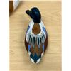 Image 2 : 2 Wooden Painted Ducks / Birds as pictured (one is from Gimli) Longest about 14"