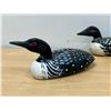 Image 2 : 3 Wooden Painted Common Loons Ducks / Birds as pictured - Longest about 6"