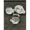 Image 8 : 3 Figural Art Glass Paperweights - Bird / Rabbit / Duck - Tallest about 3"