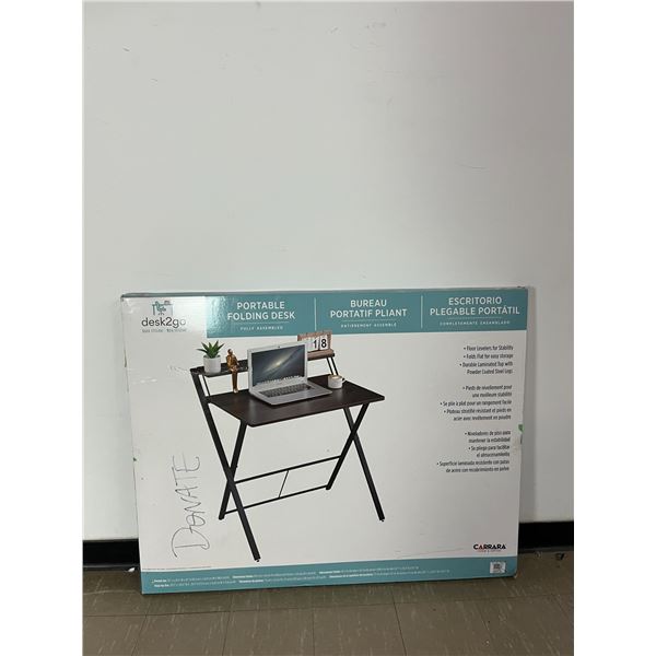 Desk2Go portable folding desk - See photos for details