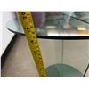 Image 5 : Glass Table - good Condition - approx: 18" tall and 18" wide