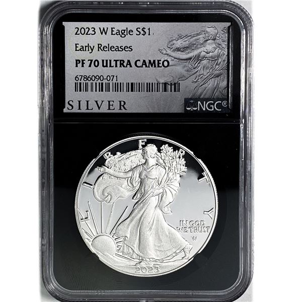2023-W American Silver Eagle ER NGC PF70 U CAMEO