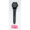 Image 2 : New All Black Watch with Black Skull Face 