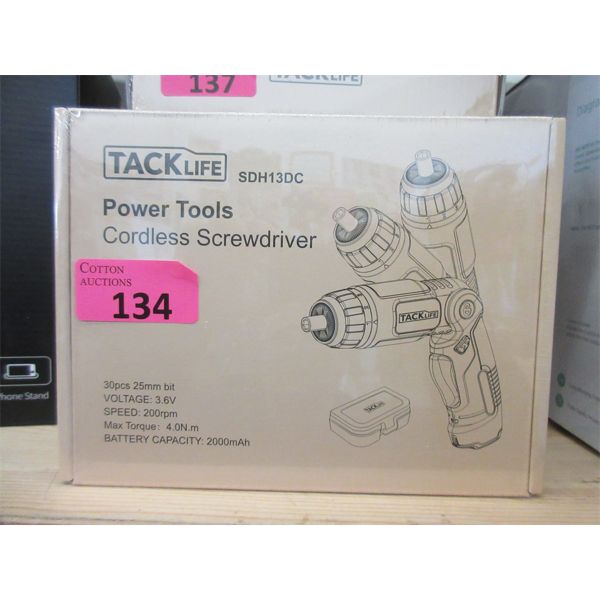 New Tacklife Cordless Screwdriver: SDH13DC