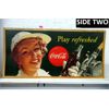 Image 2 : Vintage Canada Double Sided Coca-Cola Ad Sign