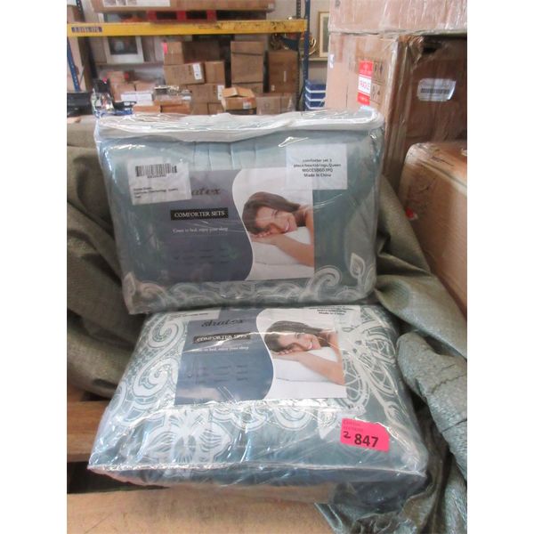 2 New Queen Size Heartstrings Comforter Sets