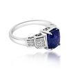 Image 2 : 3.06ct Natural Ceylon Blue Sapphire 14K White Gold Ring