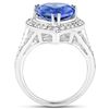 Image 2 : 5.46ct Tanzanite 14K White Gold Ring