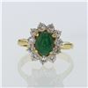 Image 1 : 1.08ct Natural Emerald 18K Yellow Gold Ring