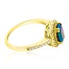 Image 2 : 0.58ct Natural OPAL 14K Yellow Gold 2.7gm Ring