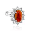 Image 1 : 2.06ct Natural Opal 14K White Gold 5.1gm Ring
