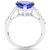 Image 2 : 3.07ct Tanzanite 14K White Gold Ring