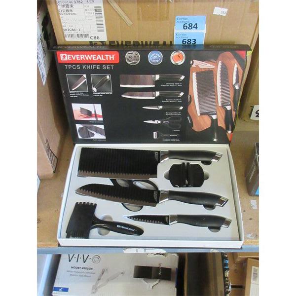 New Everwealth 7 Piece Knife Set - Non-Stick Coating