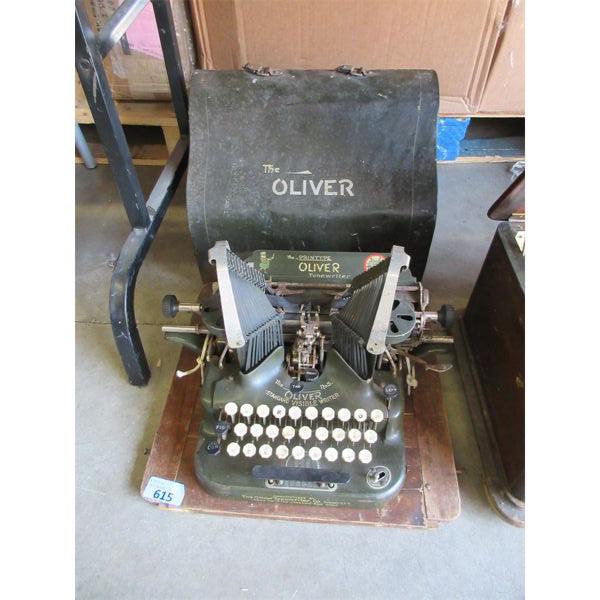 Antique Oliver Printype Typewriter with Case