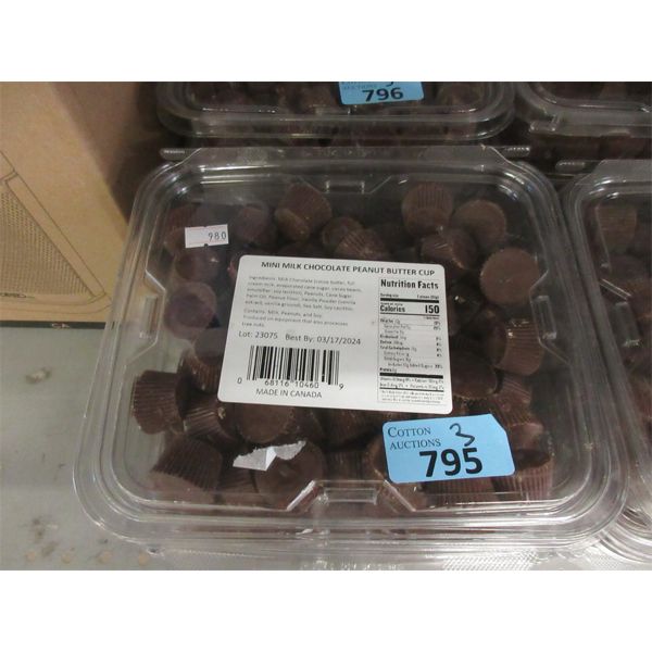 3 Containers of Milk Chocolate Mini Peanut Butter Cups