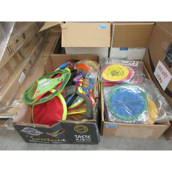 2 Boxes of New Flying Disc Toys