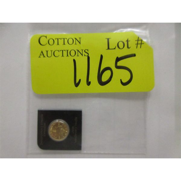 1 Gram .9999 Fine Gold 2022 Canada Maple Leaf Coin 