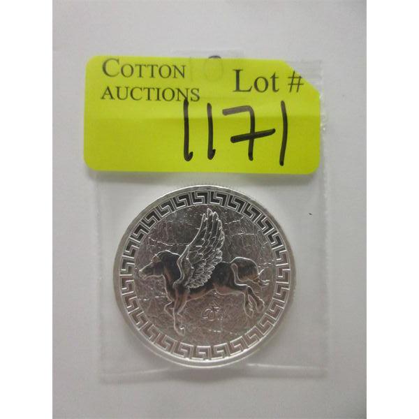 1 Oz .999 Silver 2022 Pegasus Coin 