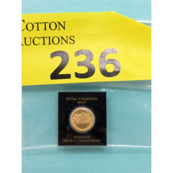1 Gram .9999 Fine Gold 2022 Canada Maple Leaf Coin