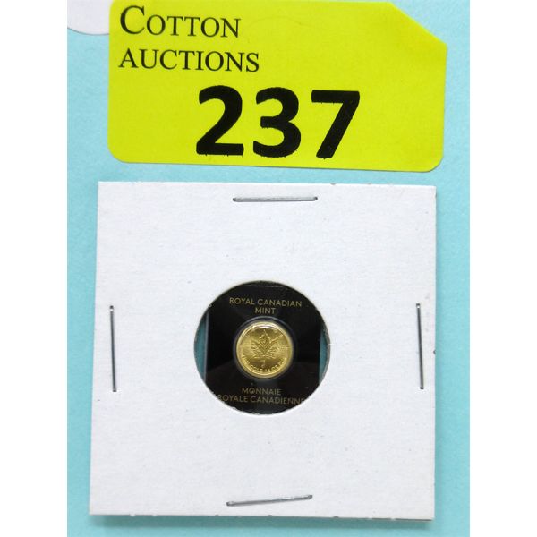 1 Gram .9999 Fine Gold 2022 Canada Maple Leaf Coin 