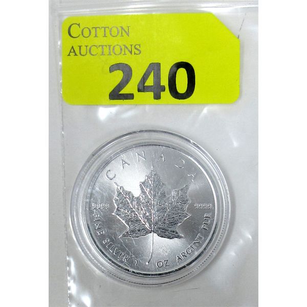 1 Oz .9999 Silver 2021 Canada Maple Leaf Coin 