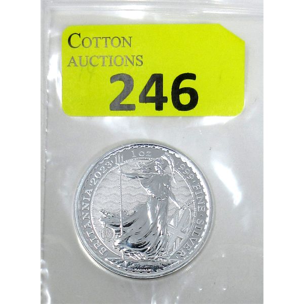1 Oz .999 Silver 2023 Britannia Coin