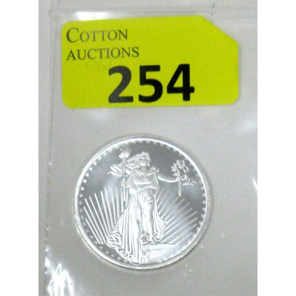 1 Oz .999 Silver Saint Gaudens Round 