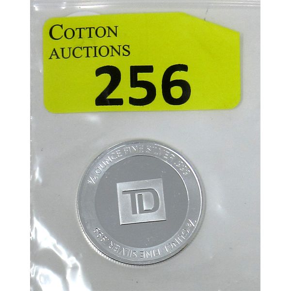 1/2 Oz .999 Silver TD Bank Round 