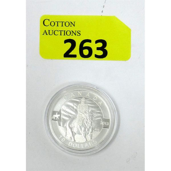 1/2 Oz .9999 Silver 2013 Royal Canadian Mounted Police Coin 