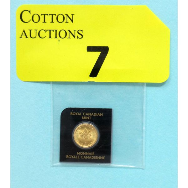 1 Gram .9999 Fine Gold 2023 Canada Maple Leaf Coin 
