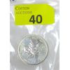 Image 1 : 1 Oz .9999 Silver 2010 Canada Maple Leaf Coin 
