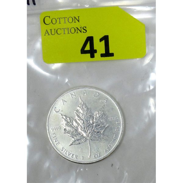 1 Oz .9999 Silver 2011 Canada Maple Leaf Coin 