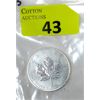 Image 1 : 1 Oz .9999 Silver 2013 Canada Maple Leaf Coin 