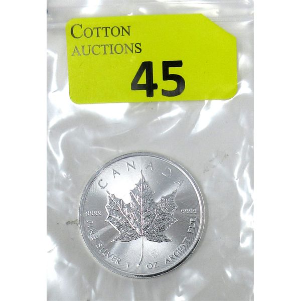 1 Oz .9999 Silver 2022 Canada Maple Leaf Coin 