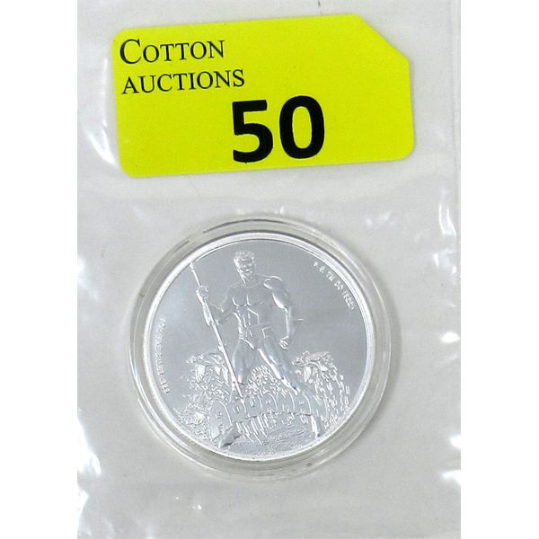 1 Oz .999 Silver 2023 Aquaman Coin 