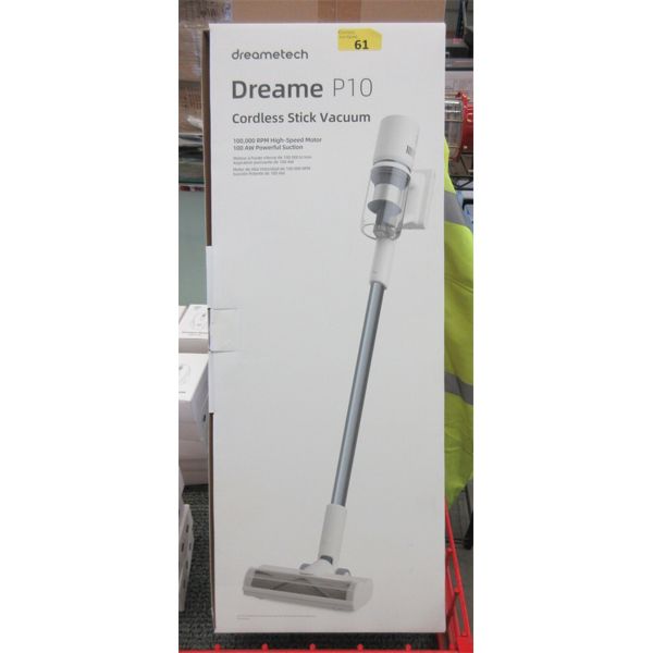 New Dreametech Dreame P10 Cordless Stick Vacuum