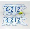 Image 1 : Matched Pair of 1983 NWT License Plates 
