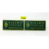 Image 1 : 2 Metal "Eskimo Fencing Edmonton" Signs - 7.5" x 3.5" 