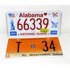 Image 1 : 1 Alabama 2005 & 1 St. Maartin License Plate