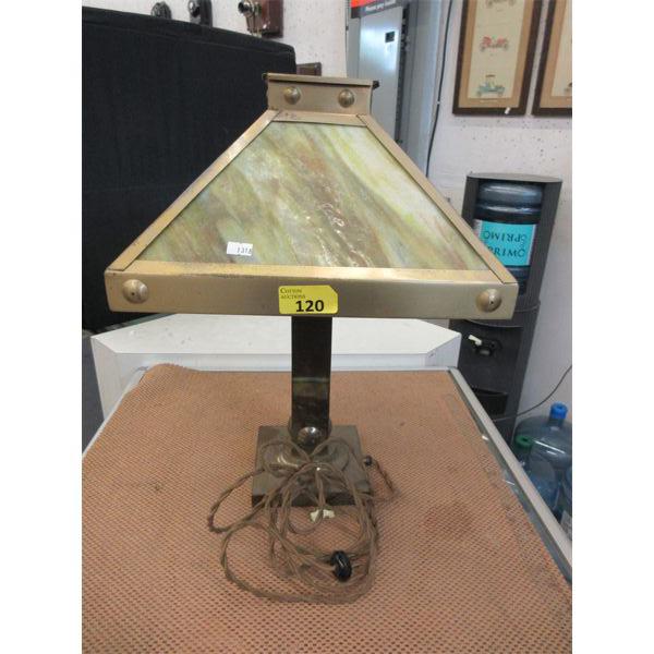 Vintage Stained Glass Table Lamp