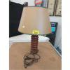 Image 1 : Vintage Turned Wood Table Lamp