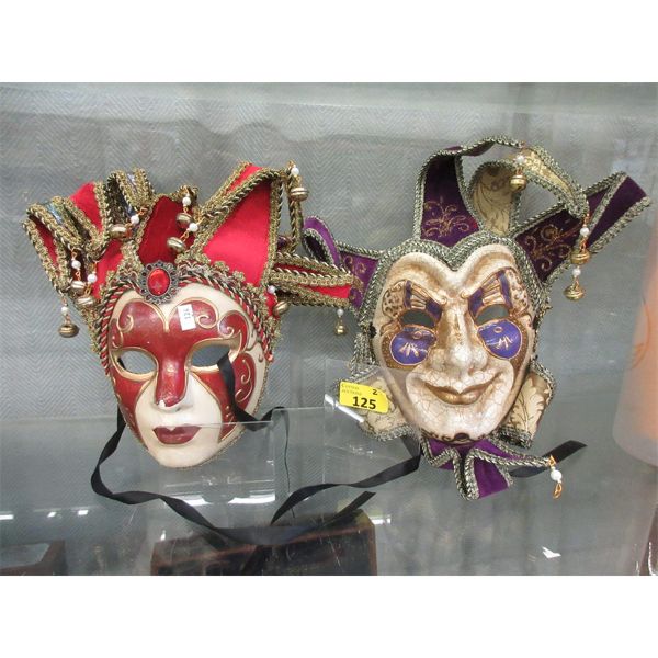 2 Full Face Carnival Masks