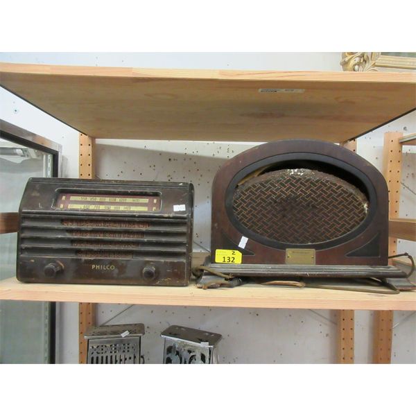 1 Vintage Philco & 1 Westinghouse Radio